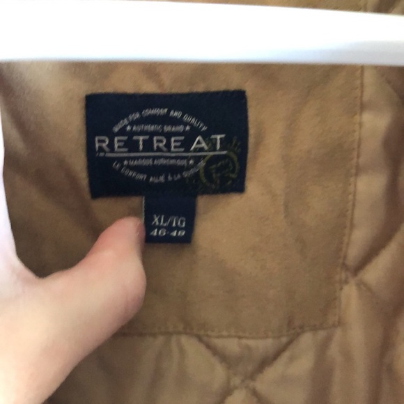 tan suede bomber jacket - Picture 3 of 4
